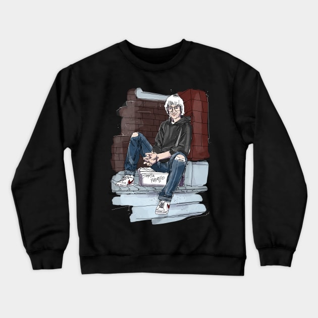 Sophia Petrillo Watercolor Crewneck Sweatshirt by GLORIADEWATA